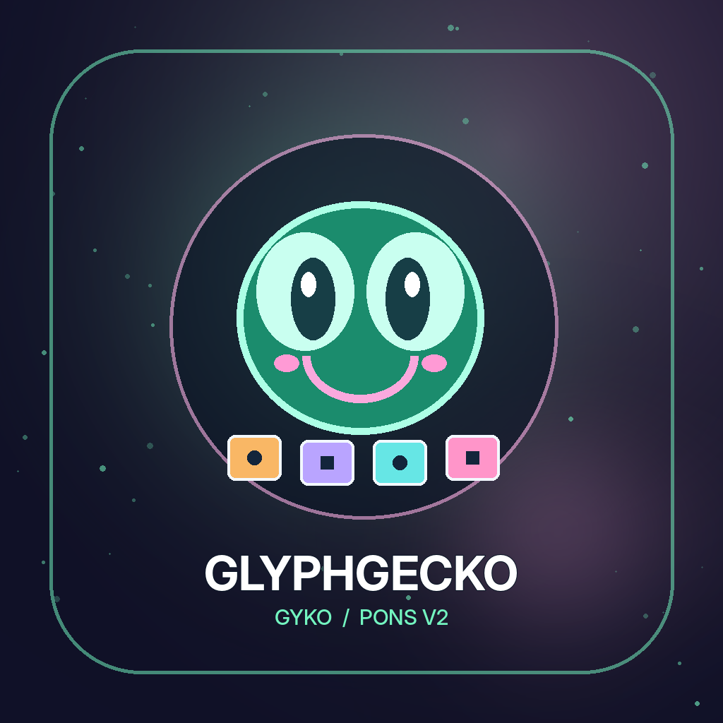 GLYPHGECKO original mascot